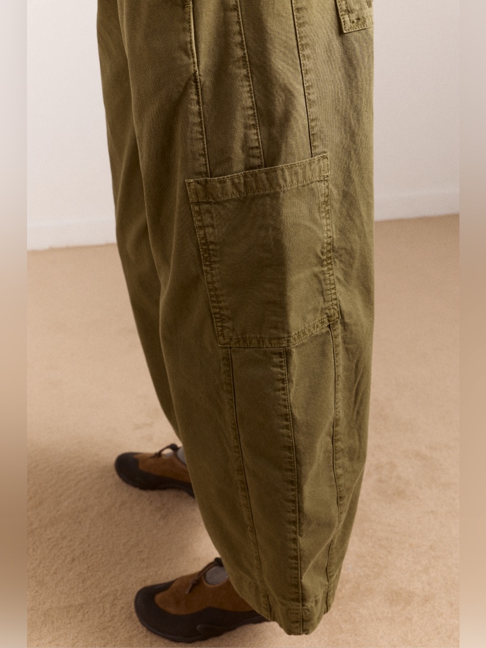 Damson Madder Felix Twill Trousers in Olive US 8 / UK 12 - Picture 10 of 16
